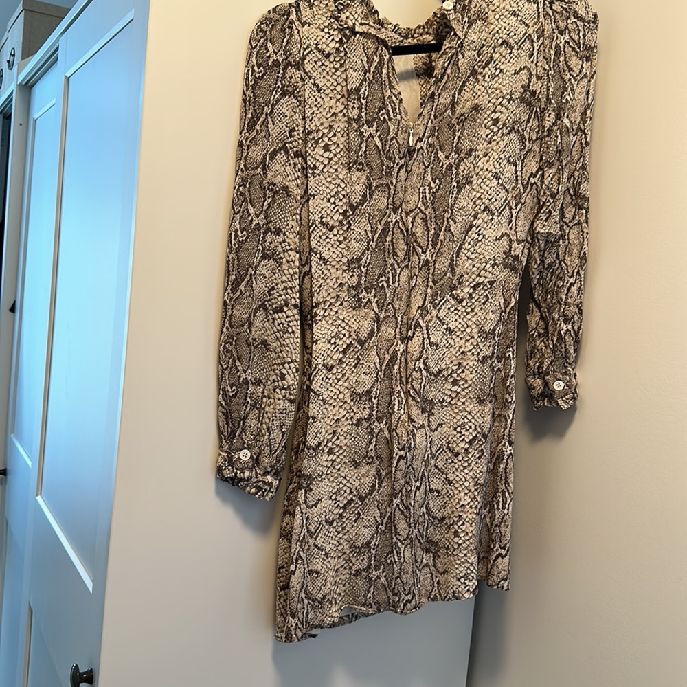 Reformation Mathilda Dress Snakeskin - Picture 4 of 6